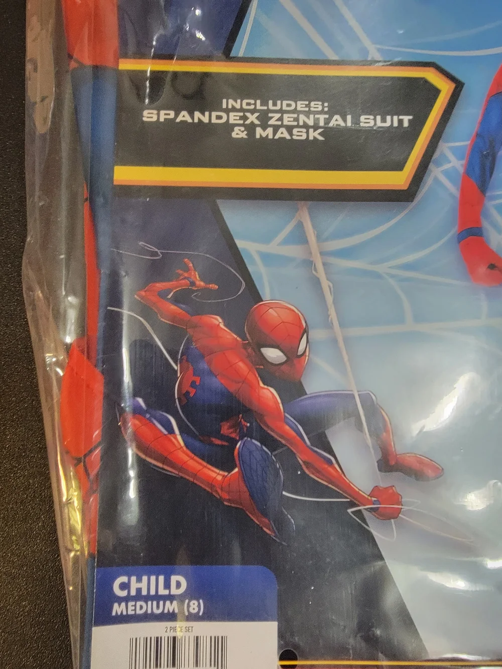 Marvel Spider-Man Red and Blue Full-Body Spandex Costume